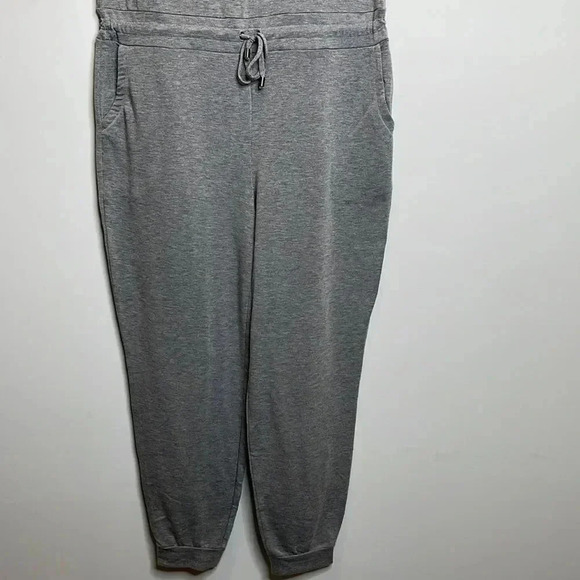 Cable & Gauge Gray Short Sleeve Jumpsuit - Picture 3 of 7